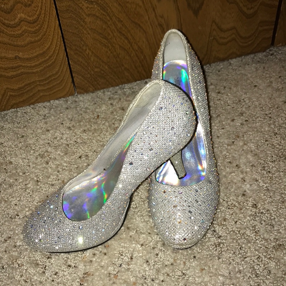 Silver heels